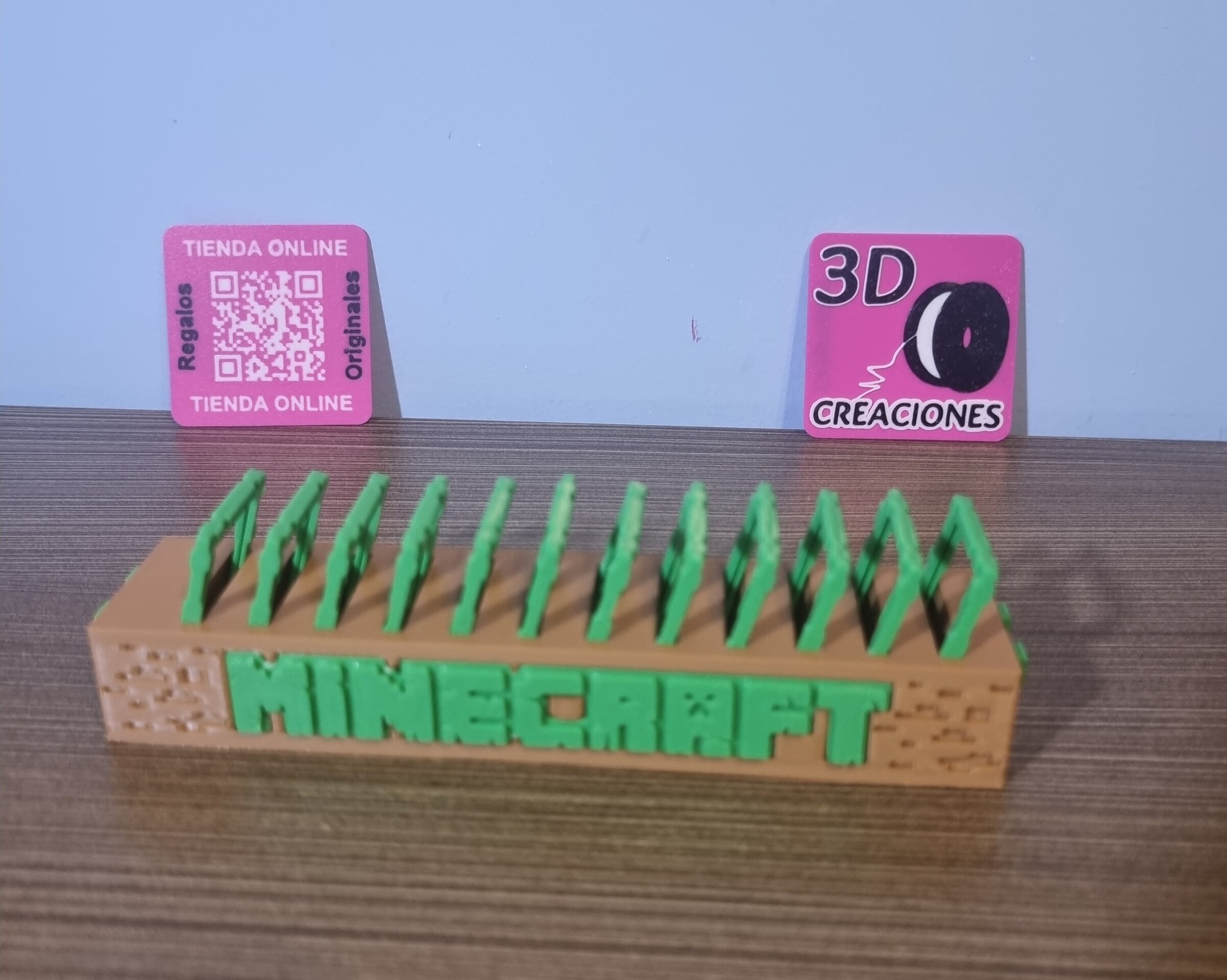 Organizador/Expositor marcos token MINECRAFT kinder Joy - 4