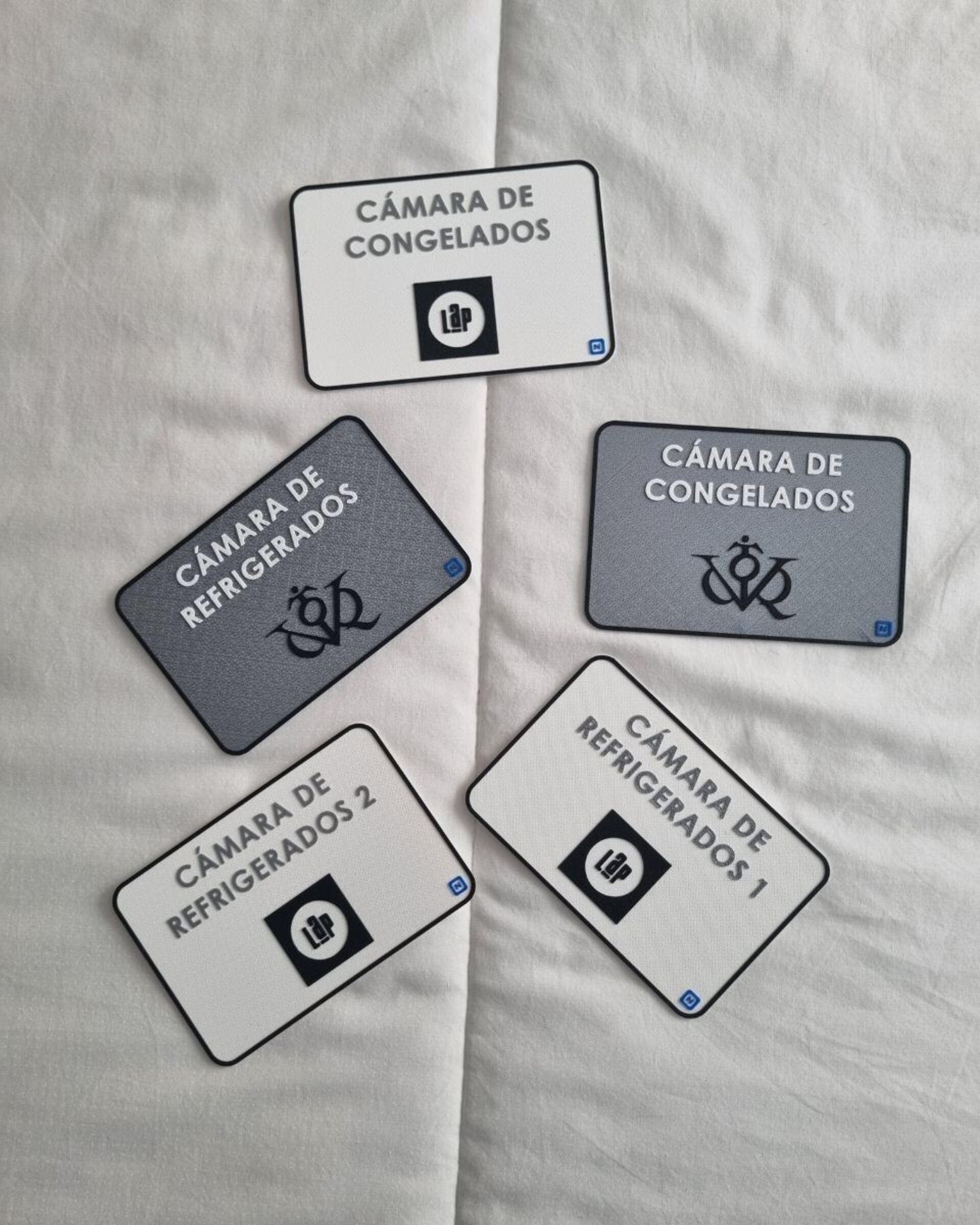 Cartel/Placa/Rótulo en relieve para identificar estancias - 1