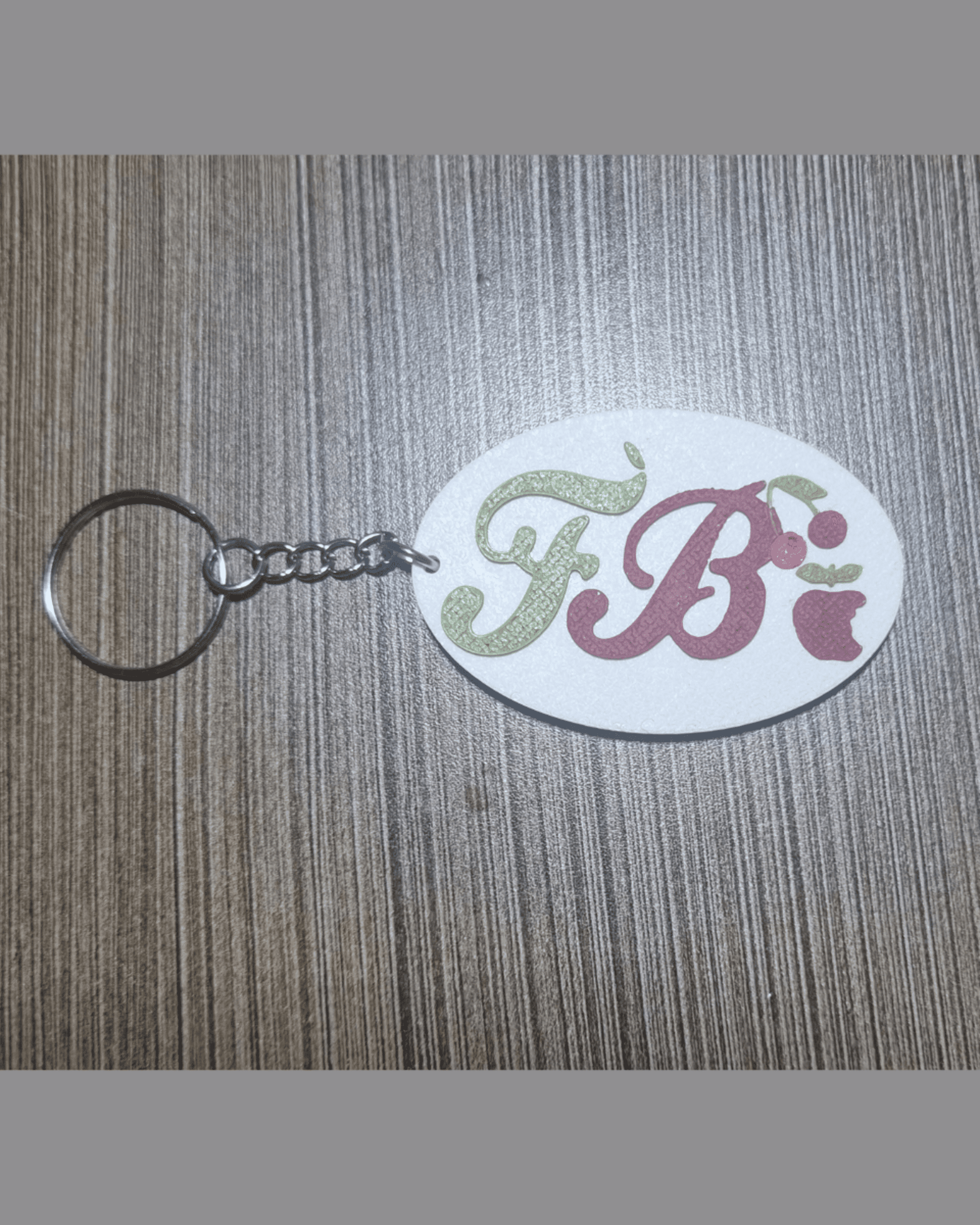 Llavero en relieve con logo FRUTAS BERMEJO - 1