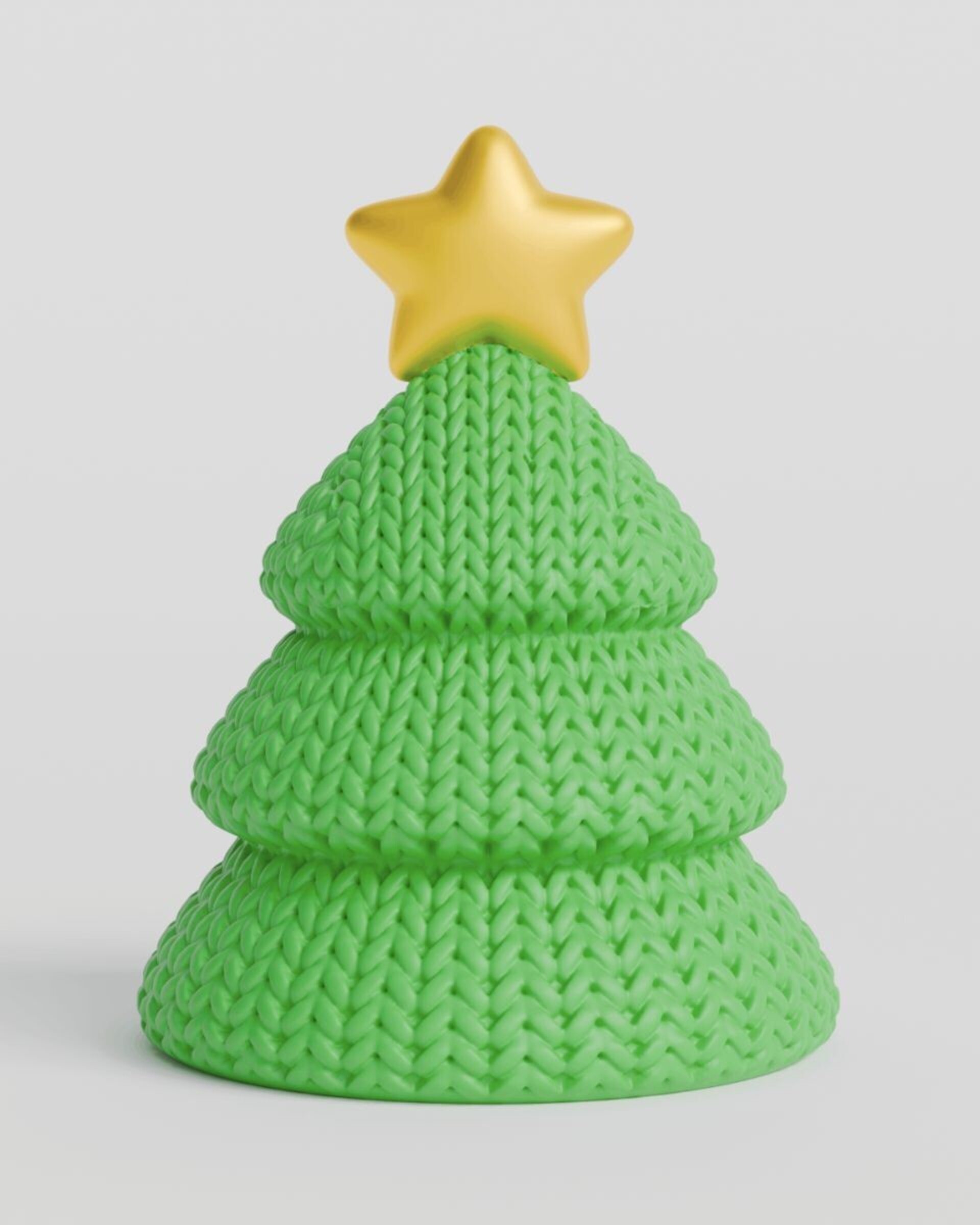 Figuras Navideñas con aspecto de tejido con lana - 5