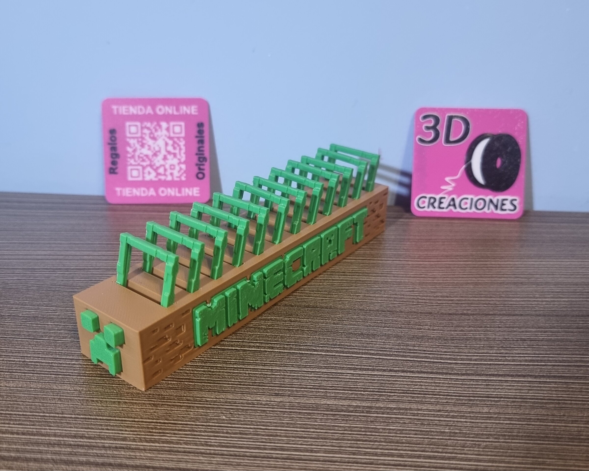 Organizador/Expositor marcos token MINECRAFT kinder Joy - 3