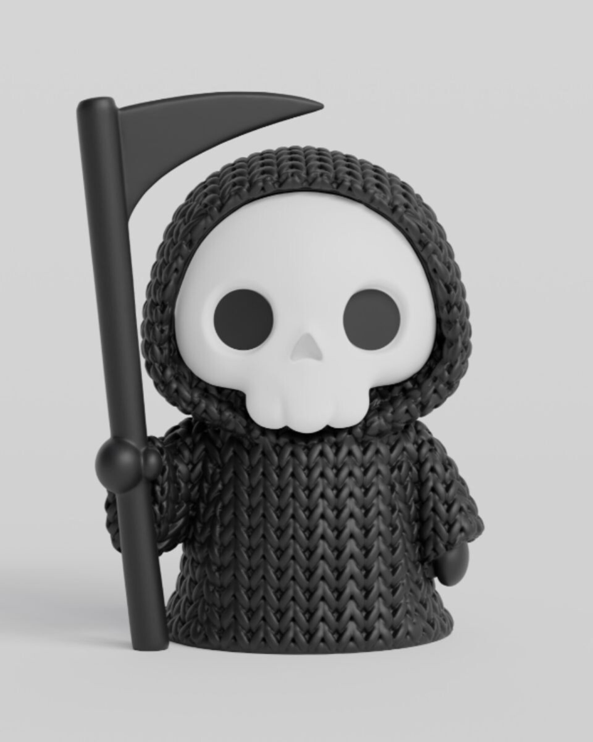 Figuras Halloween con aspecto de tejido con lana - 3