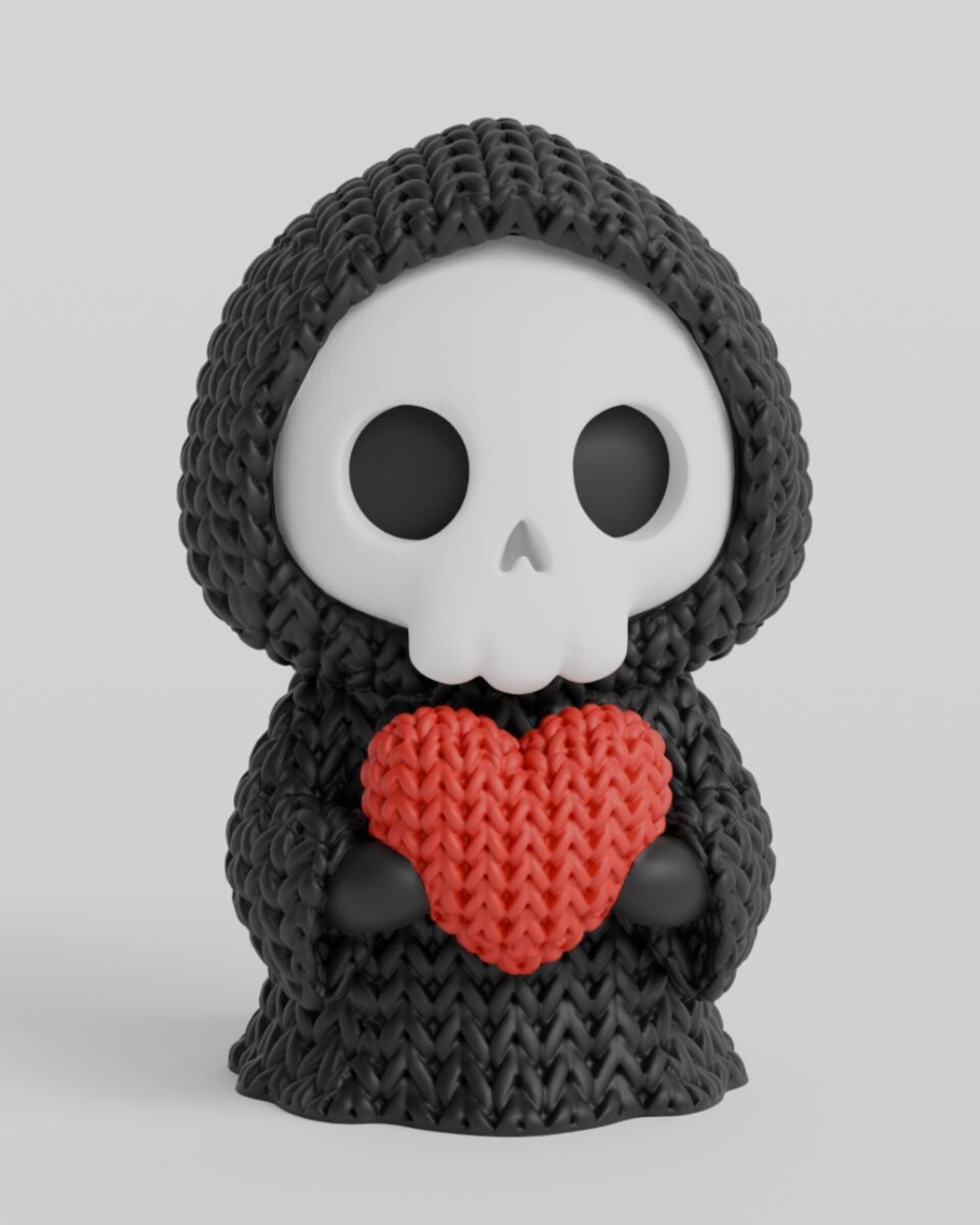 Figuras Halloween con aspecto de tejido con lana - 2