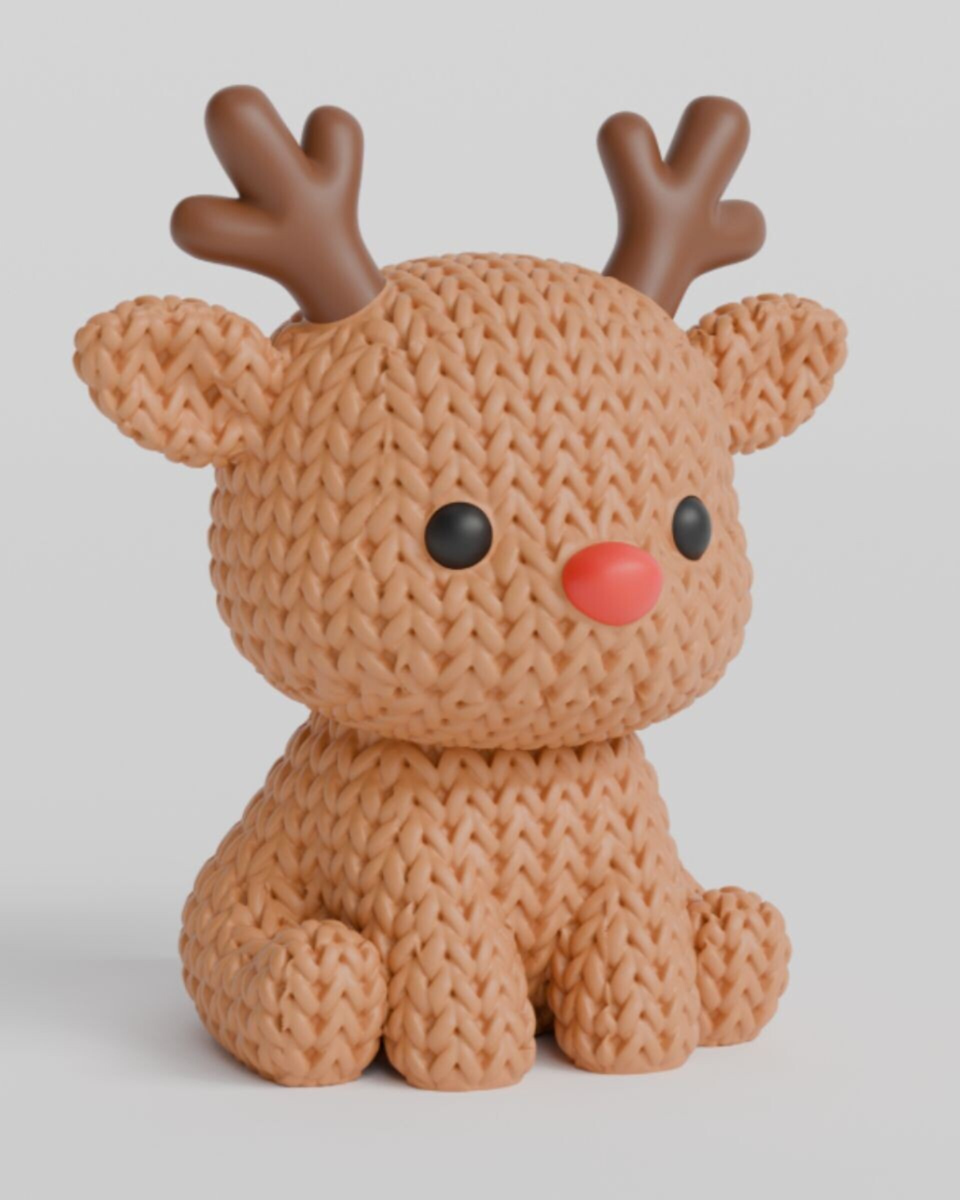 Figuras Navideñas con aspecto de tejido con lana - 7