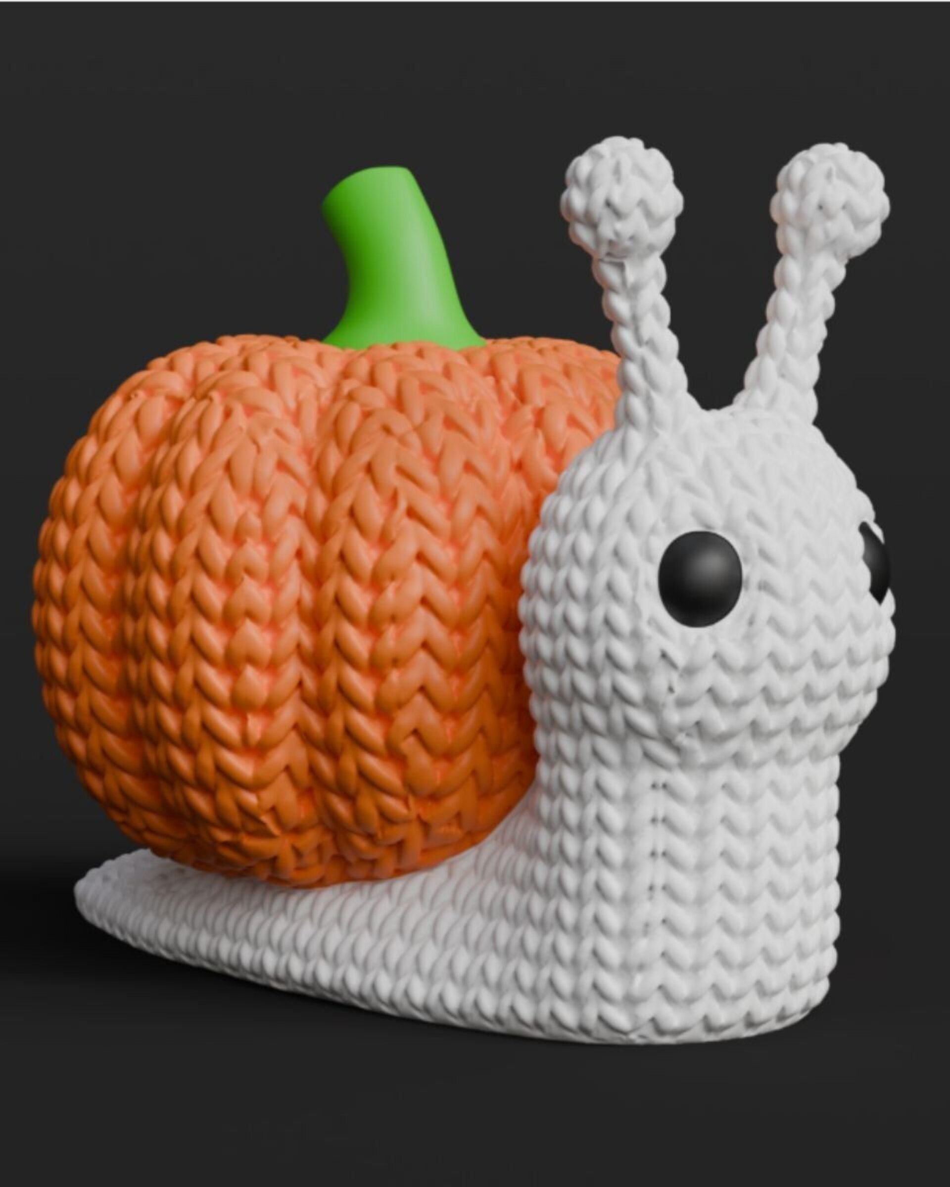 Figuras Halloween con aspecto de tejido con lana - 4
